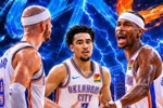 ⚡MVP+卡秃+魔仙狂轰74分 雷霆抢占天王山3-2夺赛点！